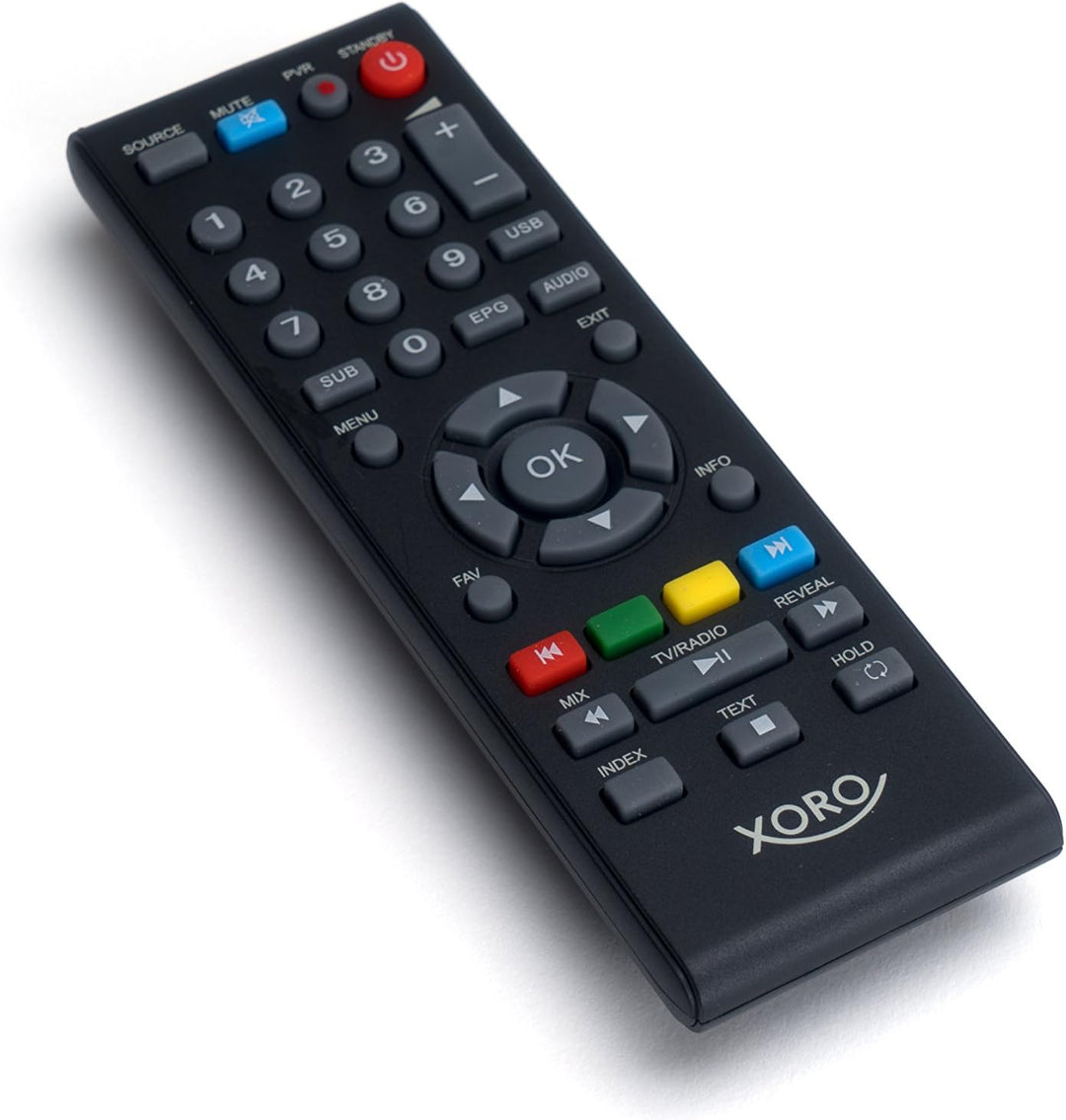 Xoro PTL 1010 26 cm (10,1 Zoll) Tragbarer DVB-T/T2 Fernseher (H265 HEVC, Mediaplayer, USB 2.0, Micro