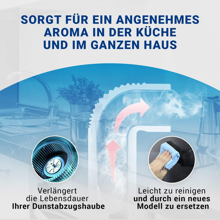 VIOKS Set 2x Kohlefilter Dunstabzugshaube 487x230 mm Ersatz für Bosch Filter 00460367 - Aktivkohlefi