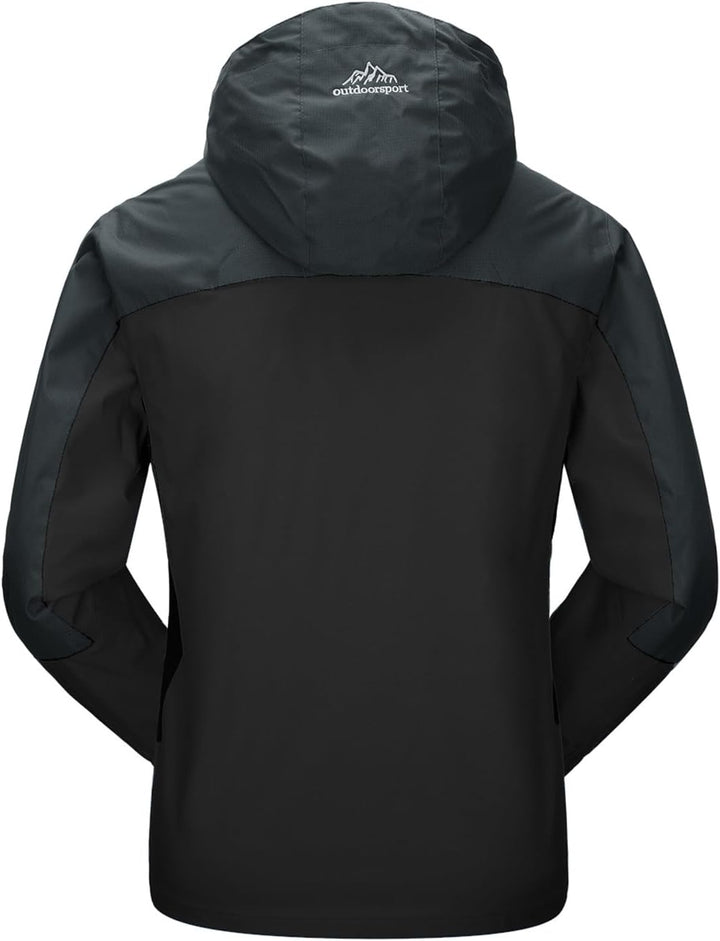 YSENTO Herren Regenjacke wasserdichte Outdoor Atmungsaktive Wandern Funktionelle Softshell Winddicht