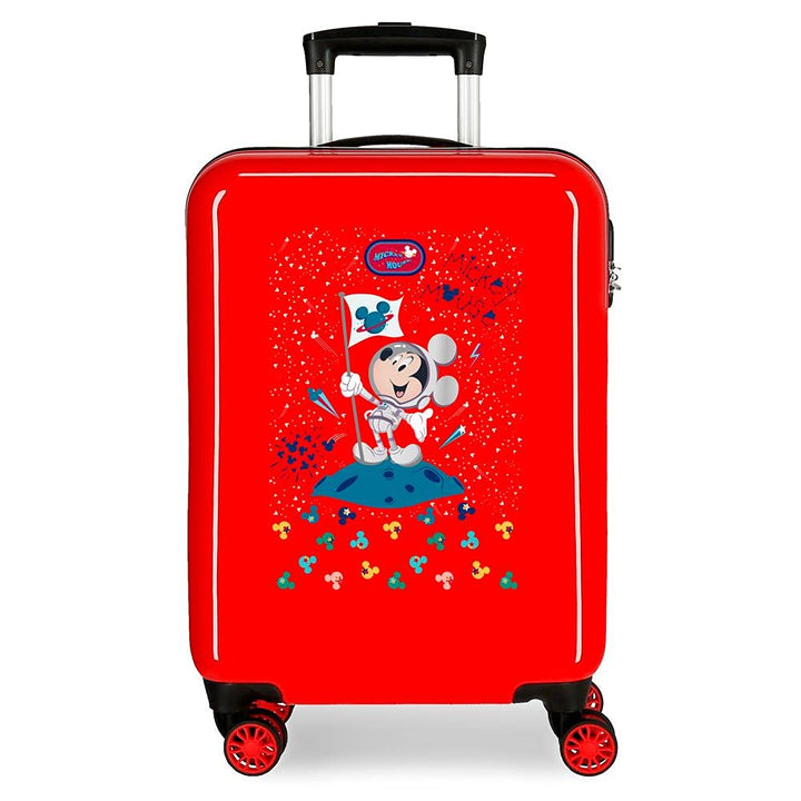 Disney Mickey On The Moon Koffer, 38x55x20 cms Tasche Rot, Tasche Rot