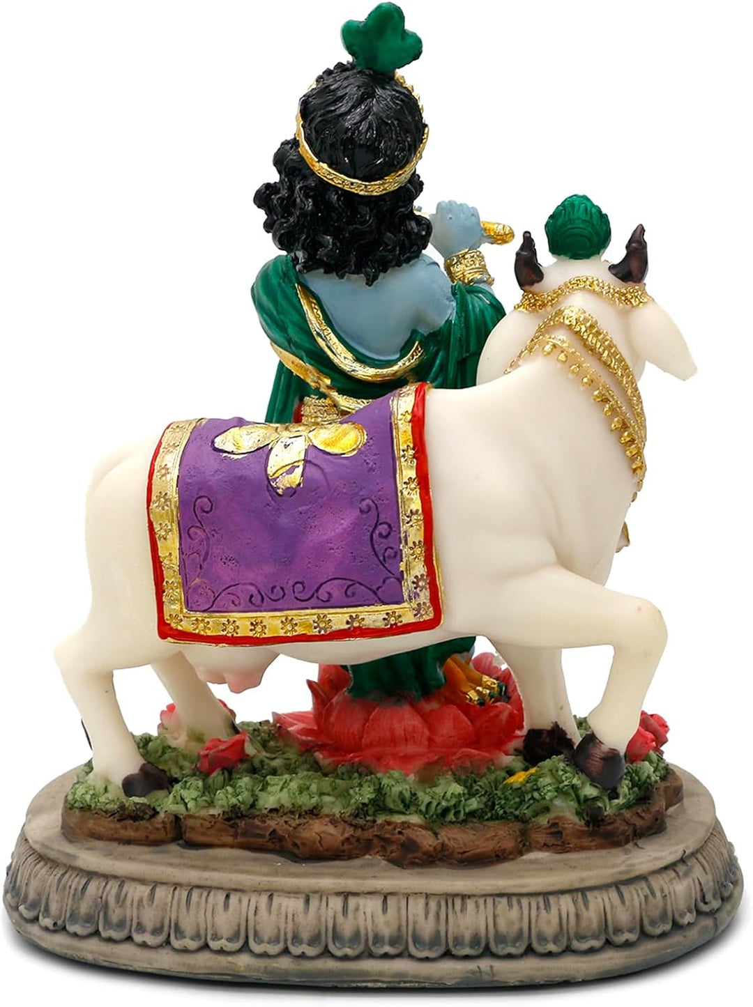 alikiki Statue Hindu-Gott Lord Krishna – 14,5 cm H Indien Idol Krishna Skulptur Geschenke für indisc