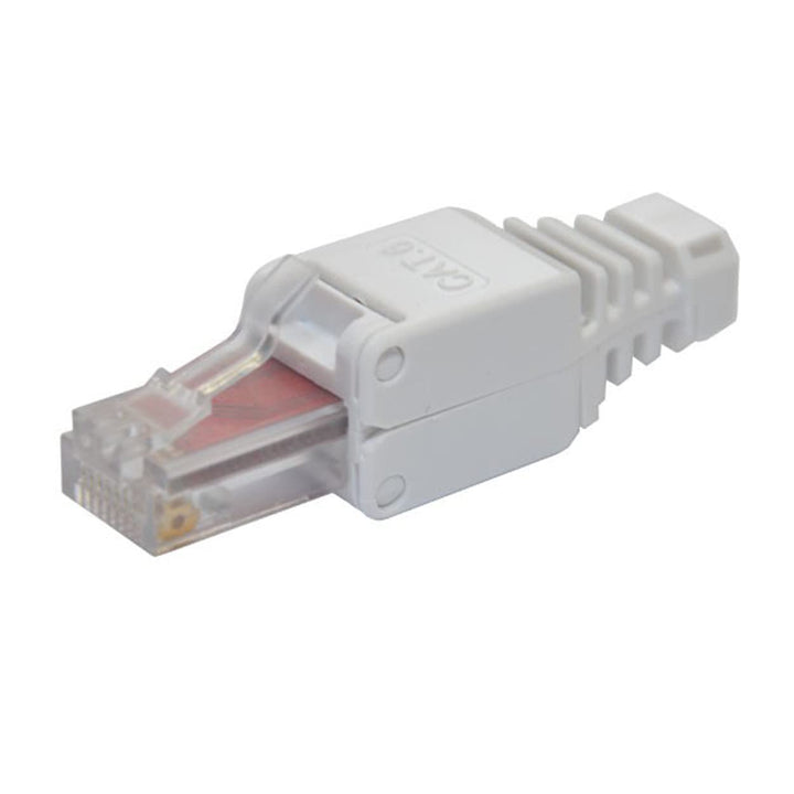 Premium X 20x Netzwerkstecker CAT 6 RJ45 CAT6 CAT5e Adapter Kupplung für Verlegekabel Innenleiter LA