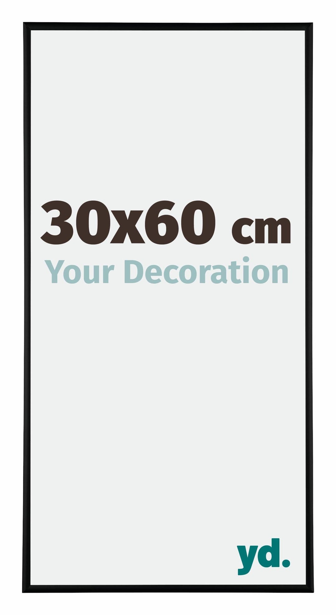 yd. Your Decoration - Bilderrahmen 30x60 cm - Bilderrahmen aus Aluminium mit Acrylglas - Antireflex