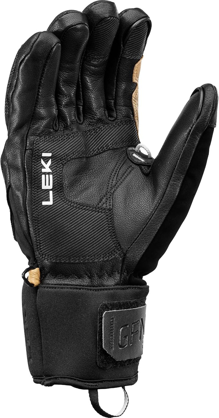 LEKI Griffin Pro 3D Handschuhe Skihandschuhe Fingerhandschuhe 8.5 schwarz-hellbraun, 8.5 schwarz-hel
