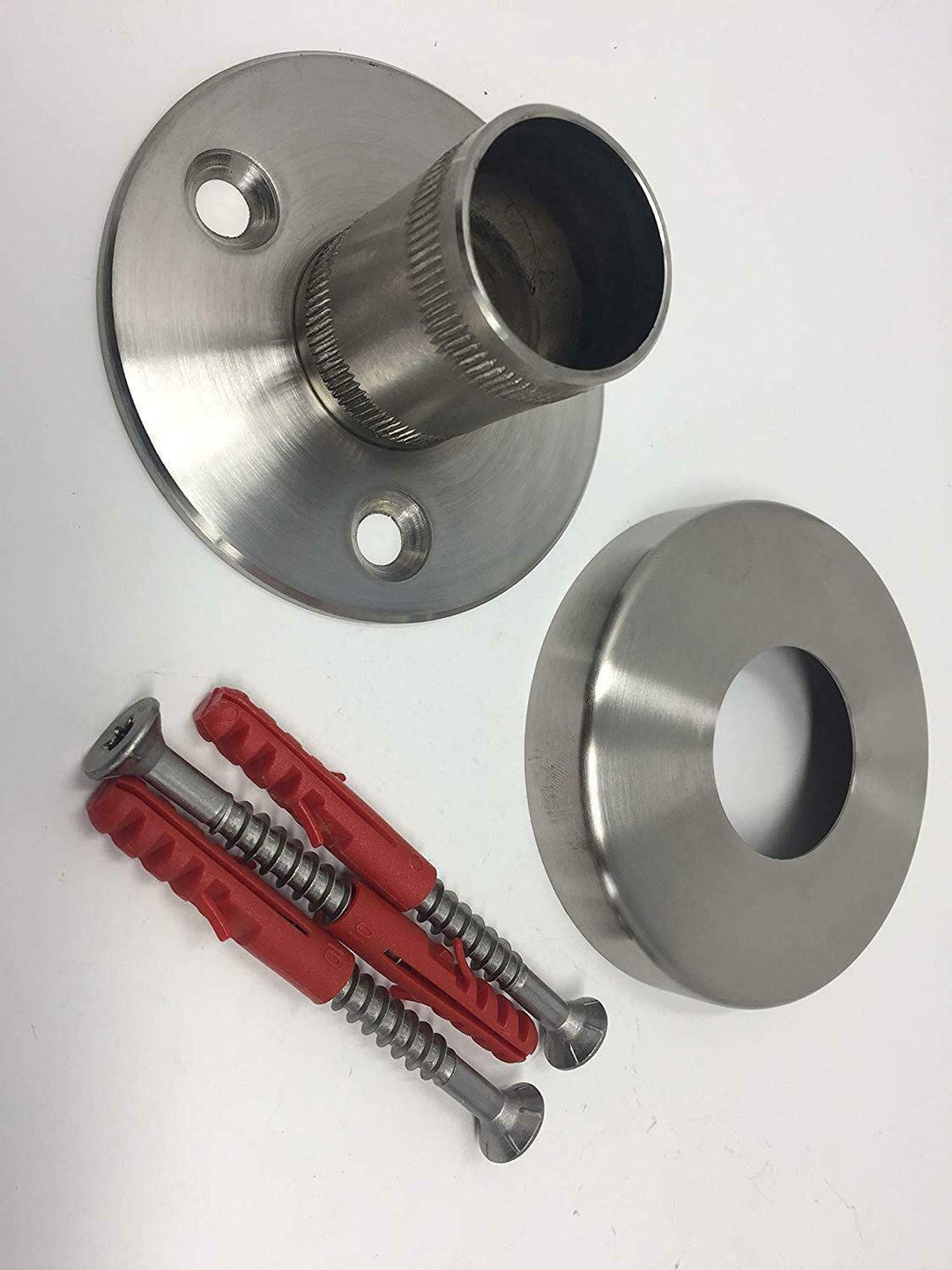Bodenhalter Bodenanker 42,4x2 mm V2A Edelstahl Geländer Pfosten Handlauf