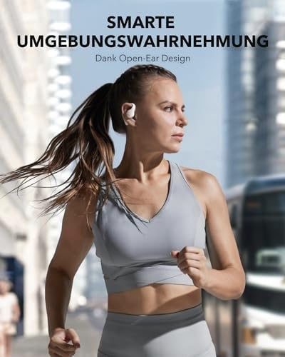 soundcore by Anker AeroFit Pro Open-Ear Headphones, Ultra Light, Comfortable, Ergonomic Design, Inte