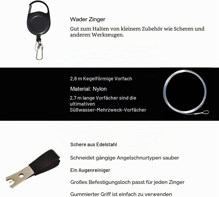 Aventik Extreme Fliegenfischer-Komplettset, Starter-Set mit Fliegenrute und Rolle für Schnurklassen