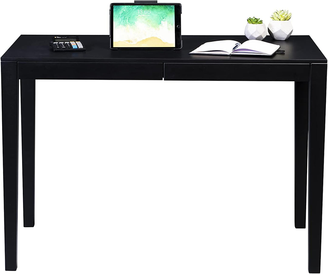 M2 Kollektion Gunar Schreibtisch, Holzwerkstoff, schwarz, B/H/T = 110x75x60cm, Gunar