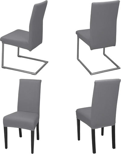 Staboos Stuhlhussen 6er Set - Hohe Elastizität - Stuhlbezug 6er Set - ÖKO TEX Zertifiziert (Stein) 6