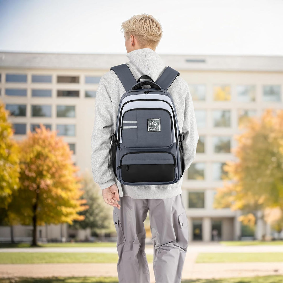 Amythe Schulrucksack Jungen Teenager, Gross Rucksack Schule Gymnasium Oberstufe, Schulranzen Robust