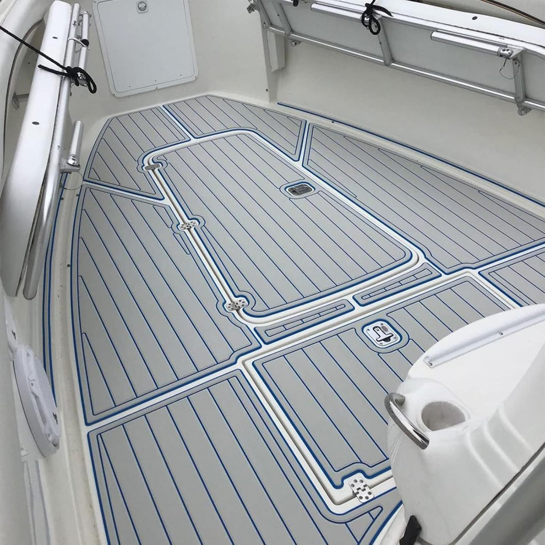 Hzkaicun Eva Schaum Boot 240x17/41/60/90 cm, Teakholz Eva Schaum Bodenbelag, Selbstklebende Deck Tep