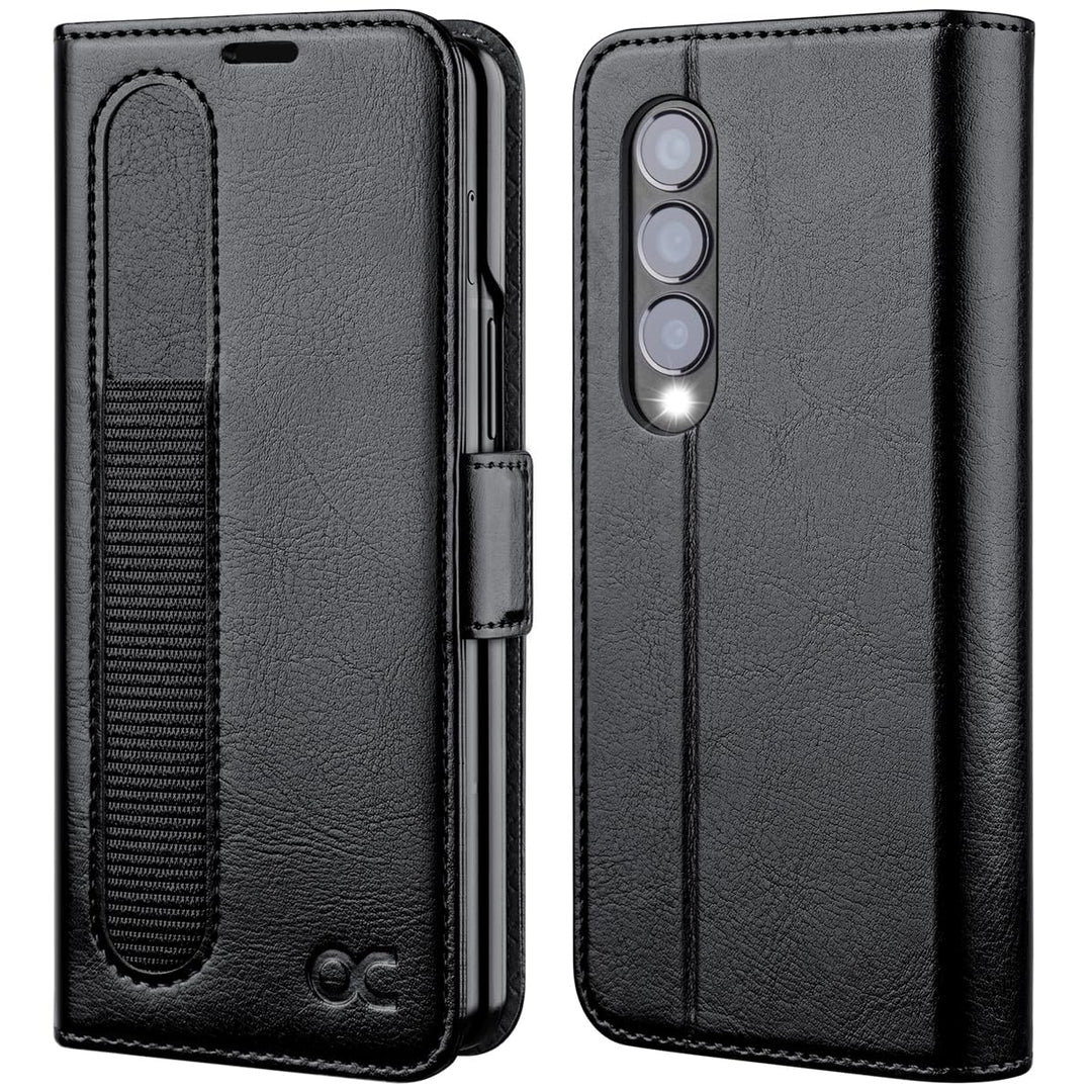 OCASE Hülle Samsung Galaxy Z Fold 4 5G Handyhülle mit [S Pen Halter] [Vorderseite Displayschutz] [Pr