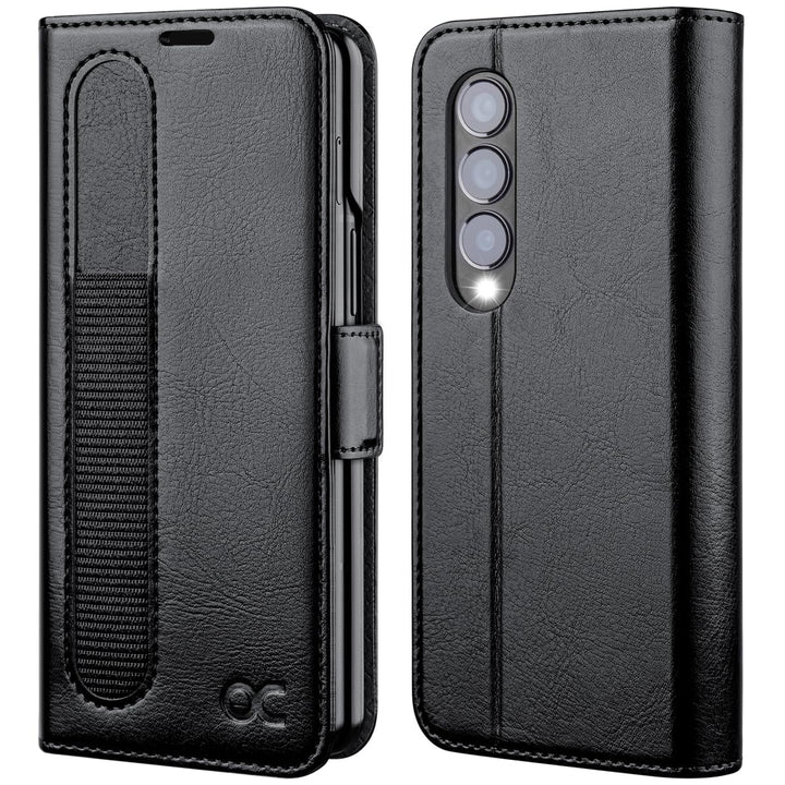 OCASE Hülle Samsung Galaxy Z Fold 4 5G Handyhülle mit [S Pen Halter] [Vorderseite Displayschutz] [Pr