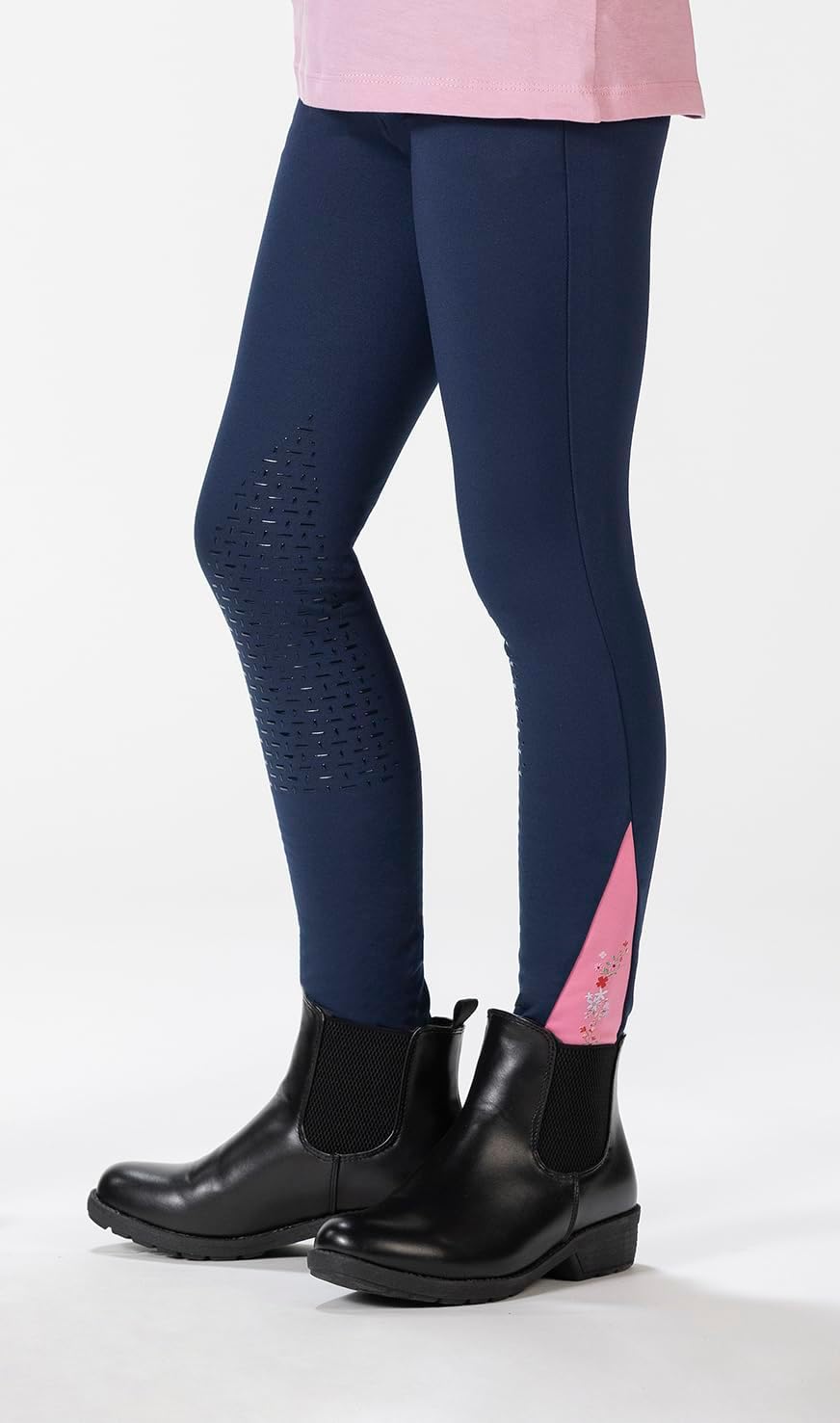 HKM 10539 Reithose Kate, Silikon-Kniebesatz Damenreithose Mädchenreithose 116-48 Dunkelblau 34, Dunk
