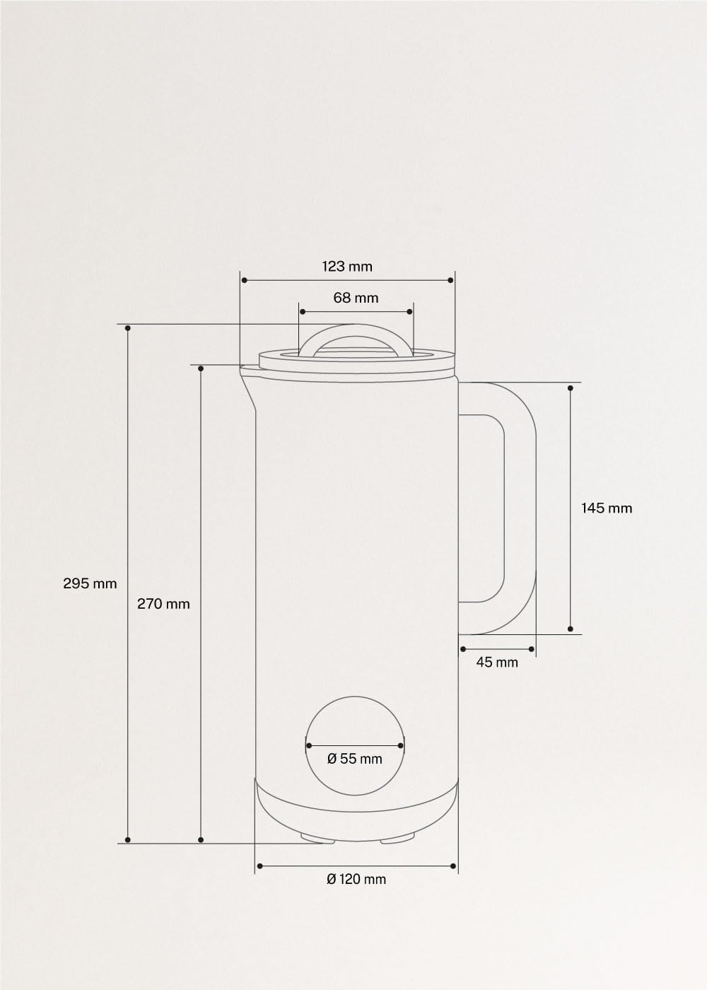 CREATE VEGAN Milk Maker / Multifunktions-Maschine für Gemüsemilch, Mokka, programmierbar bis zu 12 S
