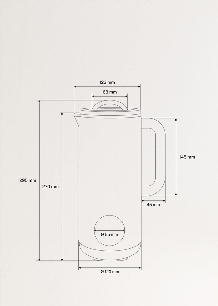 CREATE VEGAN Milk Maker / Multifunktions-Maschine für Gemüsemilch, Mokka, programmierbar bis zu 12 S