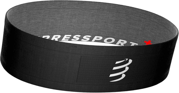 COMPRESSPORT Unisex Free Belt Laufgürtel (1er Pack) XS-S Schwarz, XS-S Schwarz