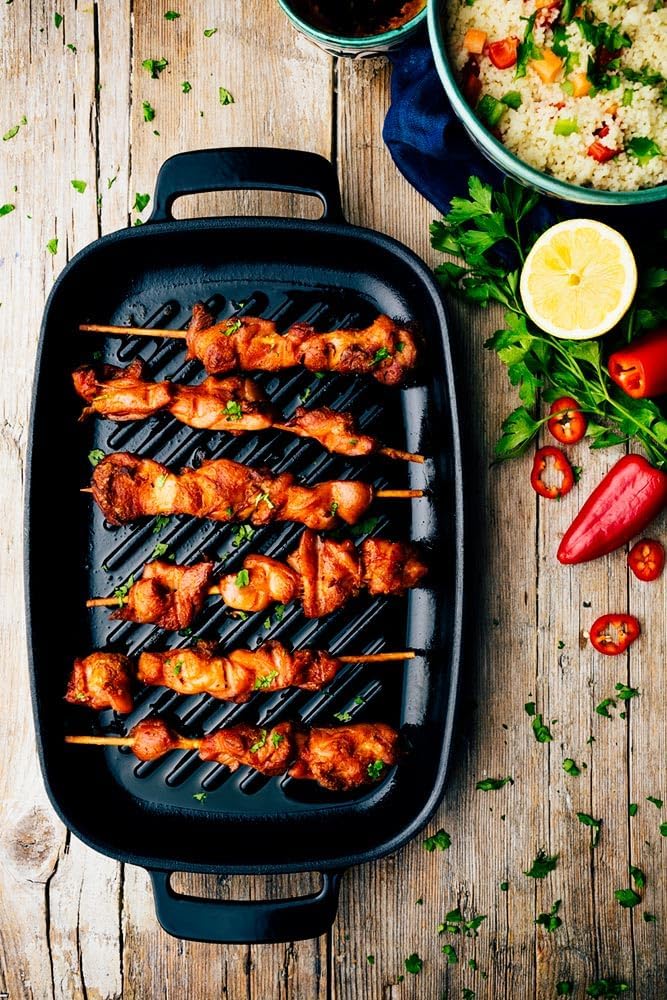 BRA Efficient Iron - Grillpfanne Grill rechteckig 35 cm Grill rechteckig Mit Streifen, Grill rechtec