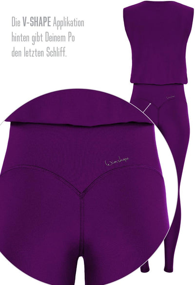 WINSHAPE Damen Damen Functional Comfort Jumpsuit Js102lsc Jumpsuit (1er Pack) XS Dark-Plum, XS Dark-