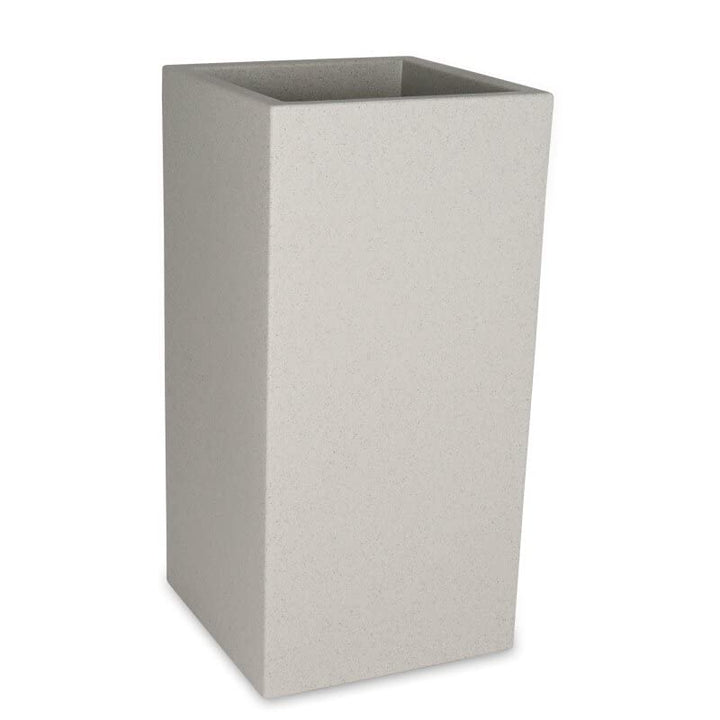 DECORAS Pflanzkübel Kunststoff Blumenkübel - Farbe: terrazzo - robuster, UV-beständiger, wetterfeste