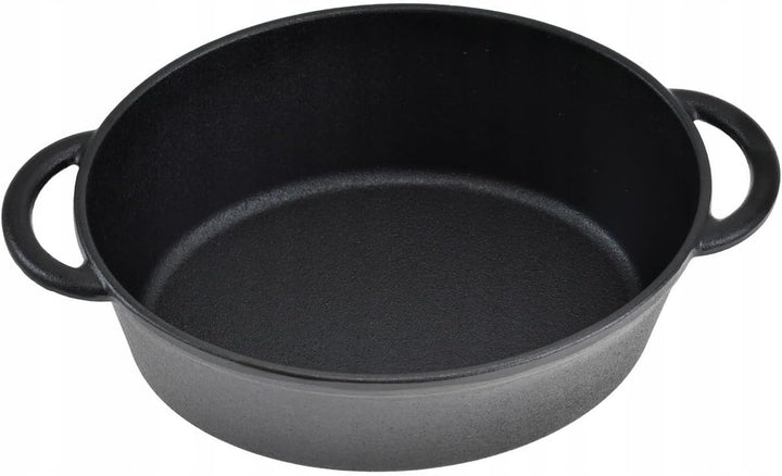 Bratentopf 29 cm / 3,9L, Gusseisen Topf, Gusseisen Bräter mit Deckel, Schmorpfanne & Schmortopf oder