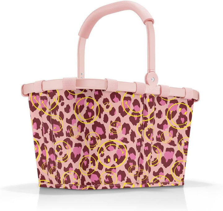 reisenthel carrybag smiley leo blush – Stabiler Einkaufskorb mit viel Stauraum und praktischer Innen