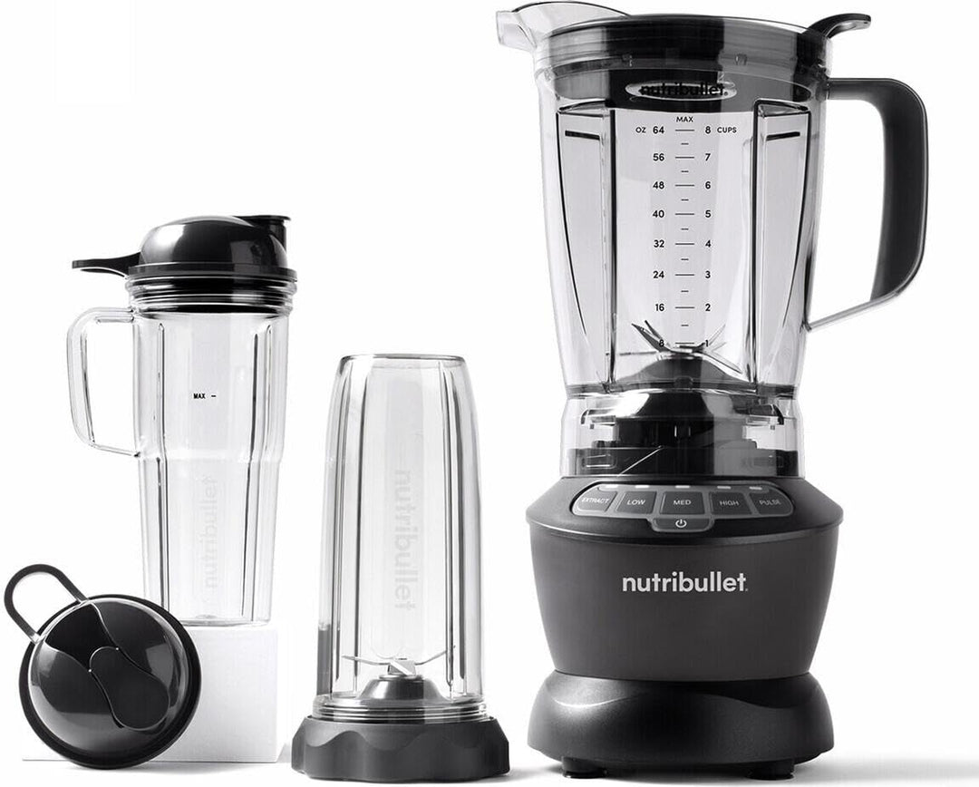NutriBullet Full Size Combo Batidora de Vaso 1.8L 1200W Gris Oscuro