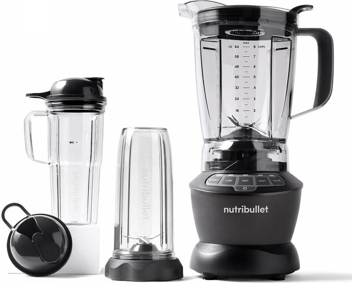 NutriBullet Full Size Combo Batidora de Vaso 1.8L 1200W Gris Oscuro