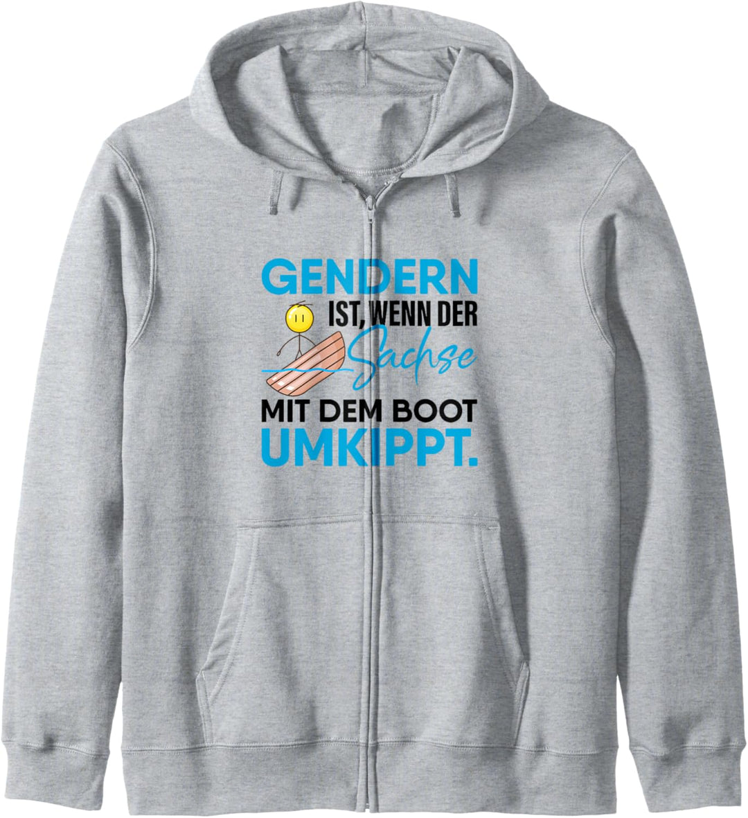 Gendern Spruch Spruch Geschenk Humor Sachse Mit Dem Boot Umk Kapuzenjacke