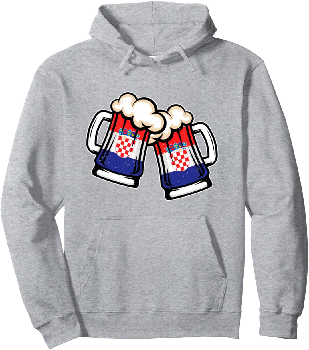 Kroatien-Flagge Bierkrug - cooles kroatisches Bier Pullover Hoodie