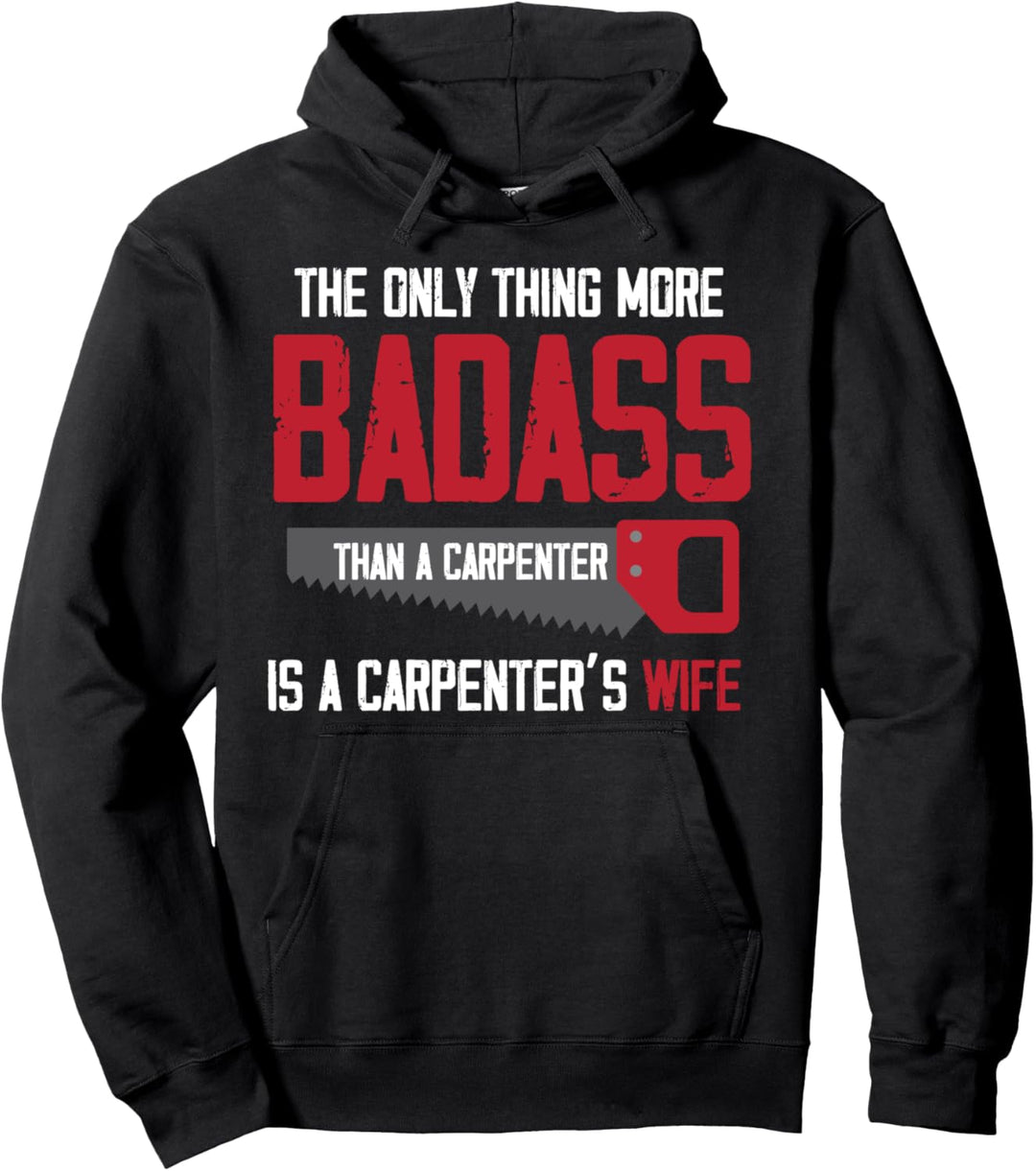 Tischlerin Frau Mann Handwerker Holzarbeiter Sägemehl Woodshop Pullover Hoodie