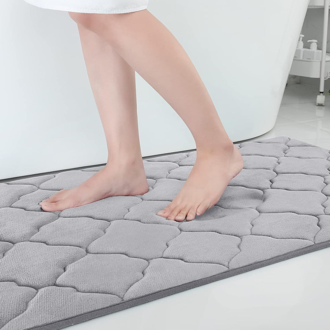 Homaxy Memory Foam Badezimmerteppich rutschfest Badematte Weich Badteppich Saugfähige Badvorleger Wa