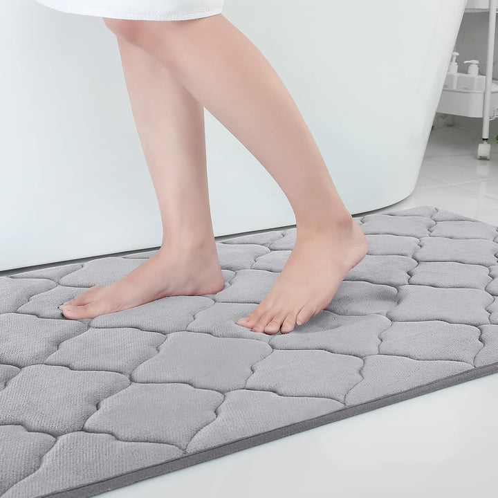 Homaxy Memory Foam Badezimmerteppich rutschfest Badematte Weich Badteppich Saugfähige Badvorleger Wa