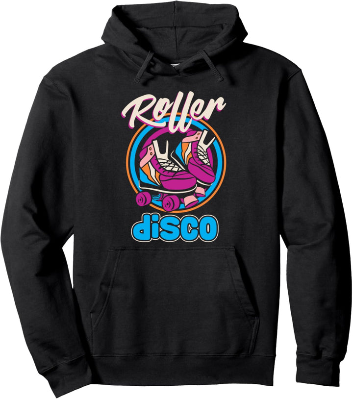 Retro Roller Disco 80er und 70er Jahre Funky Pullover Hoodie