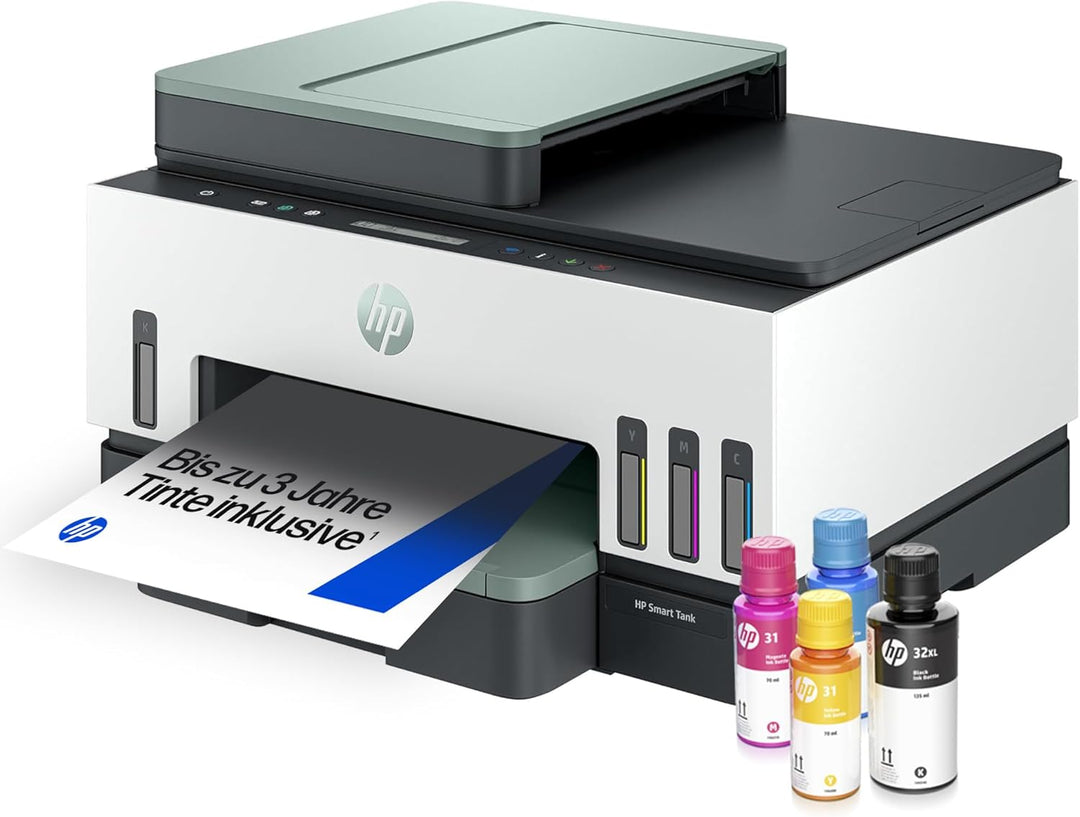 HP Smart Tank 7307 3-in-1 Multifunktionsdrucker (WLAN; Duplex; ADF) – 3 Jahre Tinte inklusive, 3 Jah