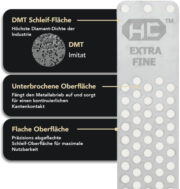 DMT Diafold®-Schärfstein doppelseitig, mit feiner/extrafeiner Hardcoat™-Oberfläche, speziell für Ker