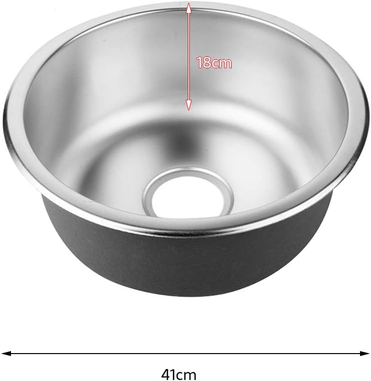 Küchenspüle Edelstahl, mit Abflussrohr, Spülbecken 1 Becken, eingebettete Installation, Spüle, Prima