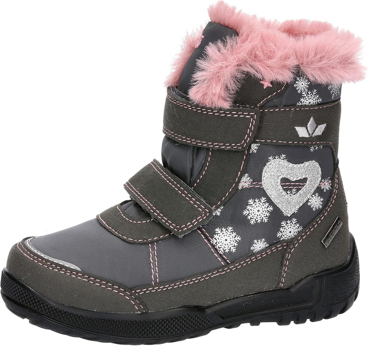 Lico Mädchen Antonia V Schneestiefel 26 EU Grau Rosa, 26 EU Grau Rosa