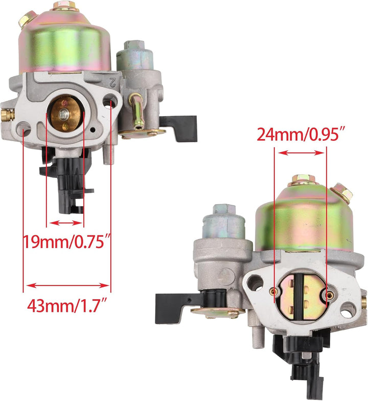 WOOSTAR Vergaser mit Zündspule mit Rückstossstarter Ersatz für GX140 GX160 GX168 GX200 5.5HP 6.5HP M