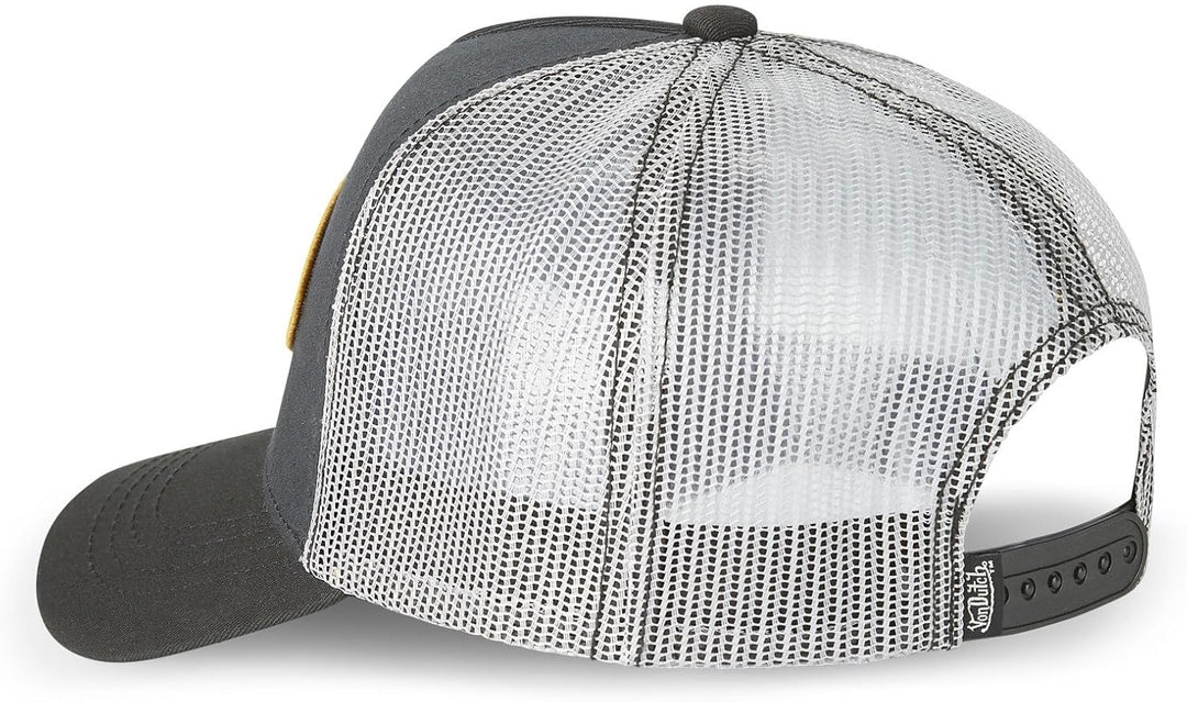 Von Dutch Cap für Herren &amp; Damen, verstellbar, Truckermütze, originell und bequem, Schwarz, Grau, Ge