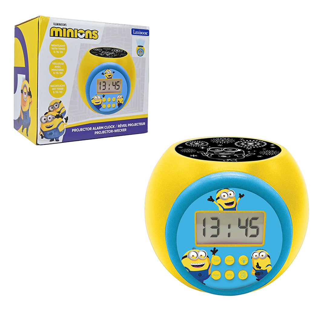 Lexibook, Ich - Einfach unverbesserlich Minions, Projektionswecker mit Schlummerfunktion und Weckfun