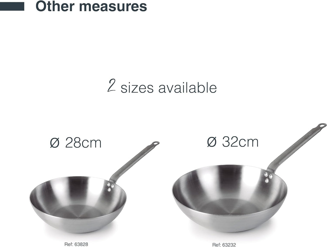 LACOR Wok, FERRUM Stahl, Grey 50 x 28 x 180 cm 50 x 28 x 180 cm Grau, 50 x 28 x 180 cm Grau