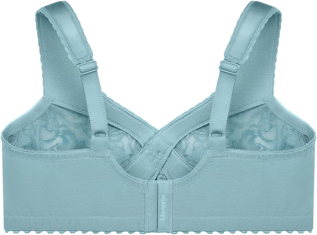 Glamorise Damen MagicLift-stütz Klassik BH, Undurchsichtige 80B Gletscher, 80B Gletscher