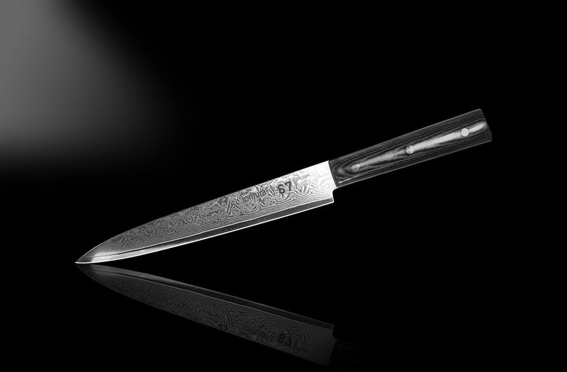 SAMURA Damascus Tranchiermesser, 67 Lagen Damaststahl SD 67-0045M, 19,5 cm