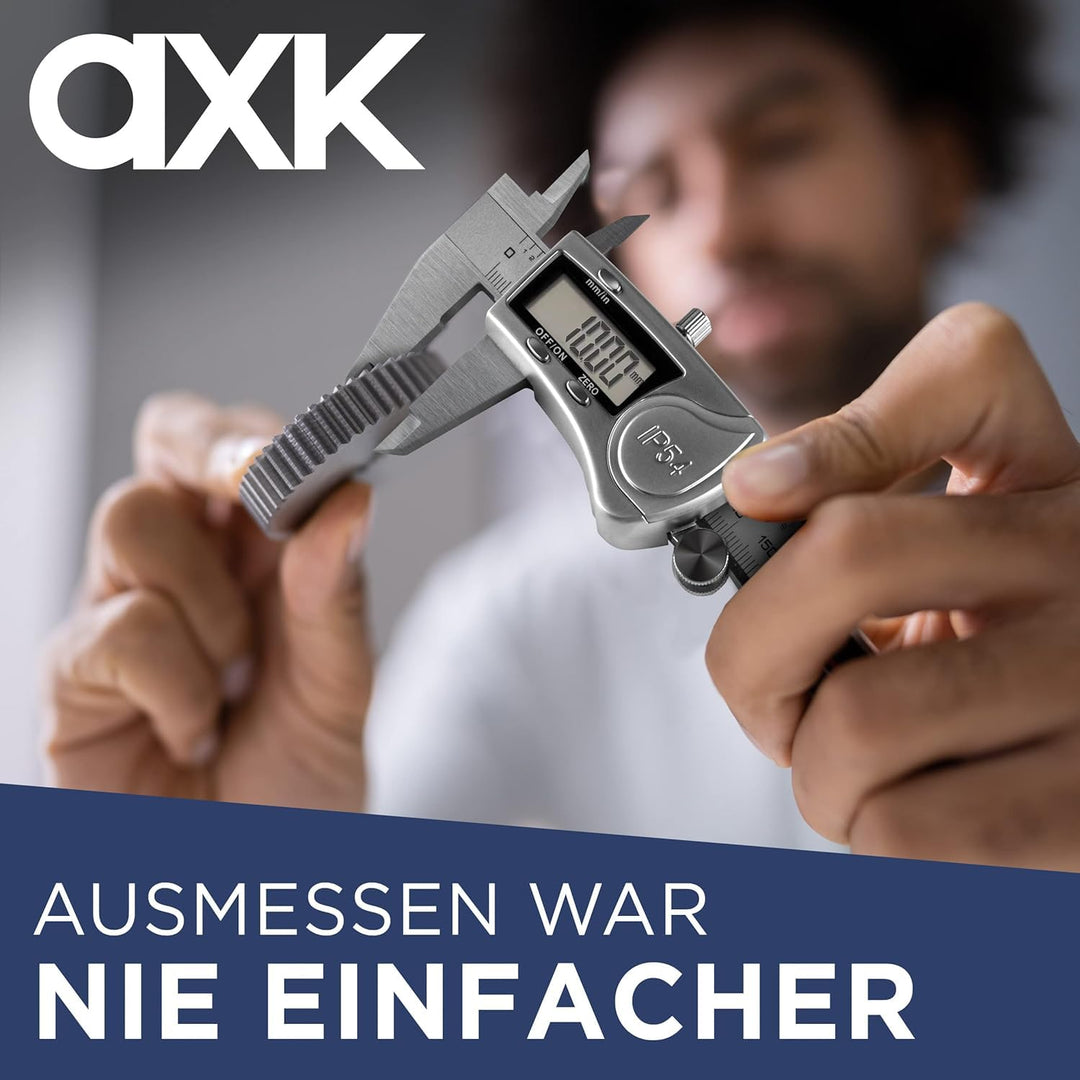Messschieber Digitale 0-150mm/0-6 Zoll, Hochpräzise Edelstahl Schieblehre, Elektronischer Digitaler