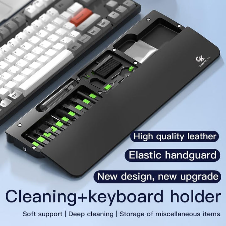 GK GAMAKAY 42,7cm Tastatur-Handgelenkauflage mit Reinigungswerkzeug-Set, Handballenauflage aus ABS u