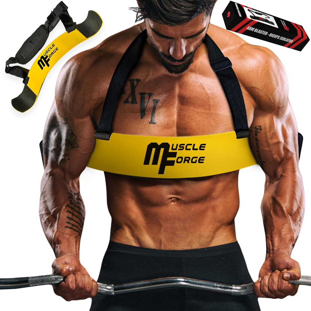 MuscleForge® Bizeps-Trainer Arm Blaster, Bizeps Isolator für eine optimale Isolierung der Bizeps und
