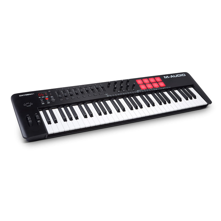 M-Audio Oxygen 61 V – 61-Tasten USB MIDI Keyboard Controller mit Beat Pads, Smart Chord & Scale Modi