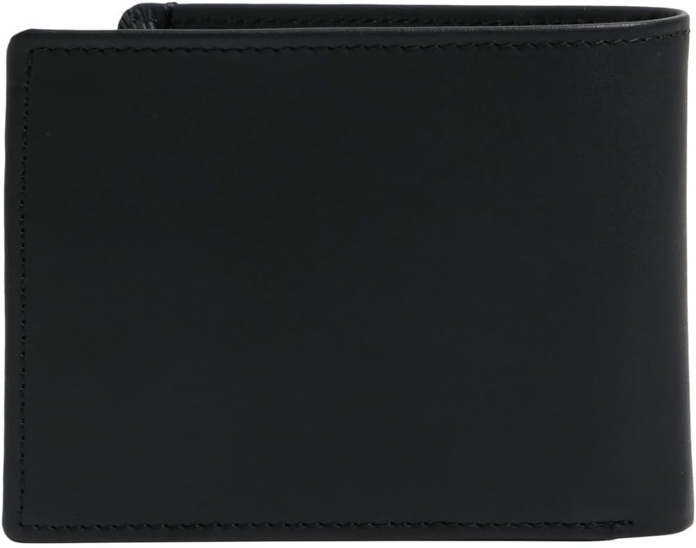 Quiksilver™ New Miss Dollar Bifold Leather Wallet Männer, Schwarz M Schwarz, M Schwarz