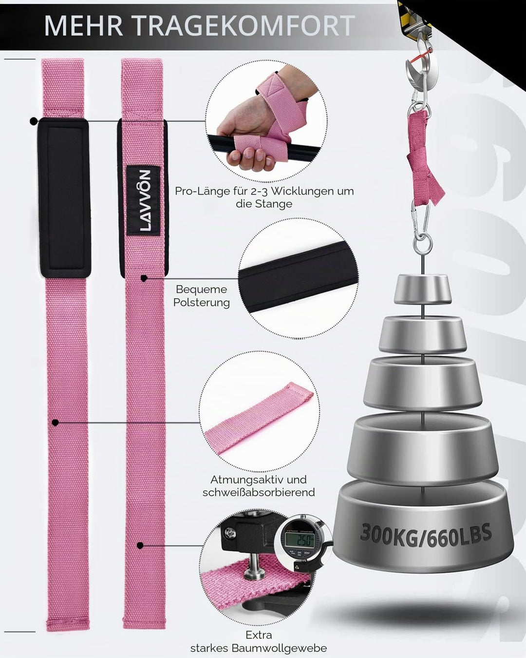 Langhantel-Kniebeugenpolster-Set, Nylon-Polsterung, rutschfest, dicker Schaumstoff, Langhantelpolste